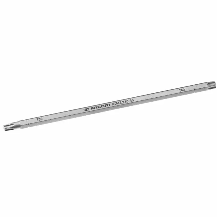 Facom Torx Reversible Screwdriver Blade, T30, T40 Tip, ATMZ.X30-40