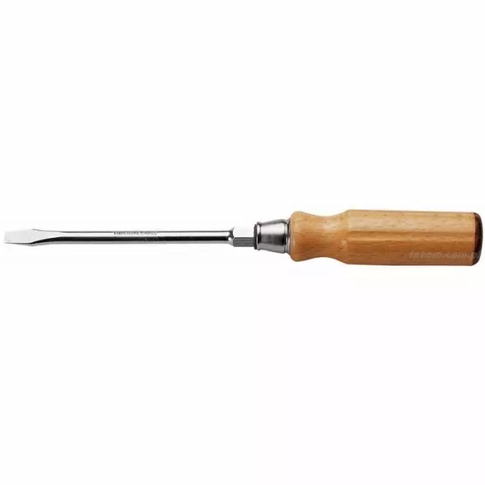 Facom Slotted Screwdriver, 5.5 mm Tip, 100 mm Blade, 200 mm Overall, ATHH.5.5X100