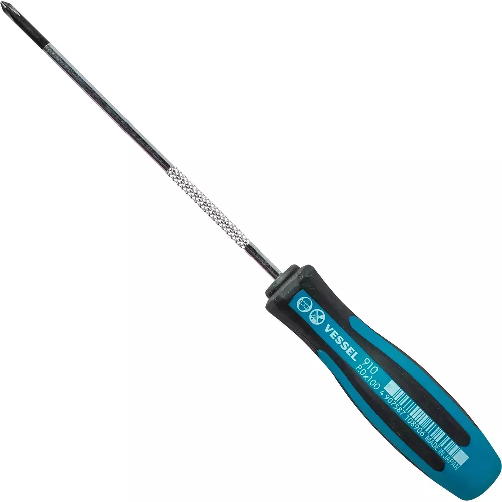 Vessel Megadora Screwdriver 100 mm Shaft Length, 910+0×100