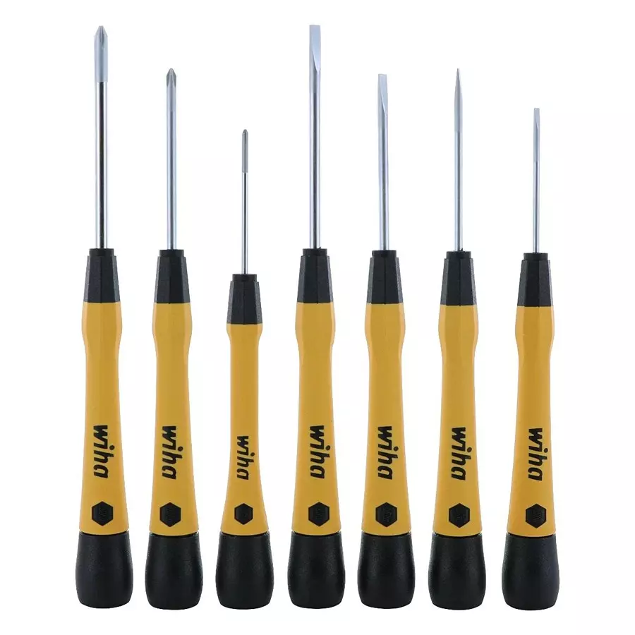 WIHA ESD SAFE SCREWDRIVER SET, 7PC, 27392