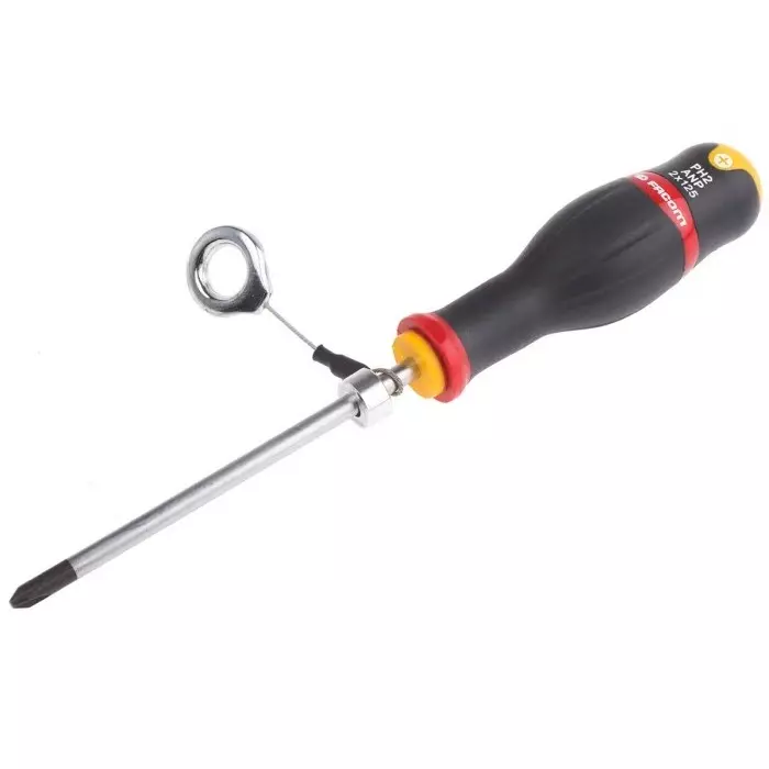 Facom PhillipsScrewdriver, PH2 Tip, 125 mm Blade, 245 mm Overall, ANP2X125SLS