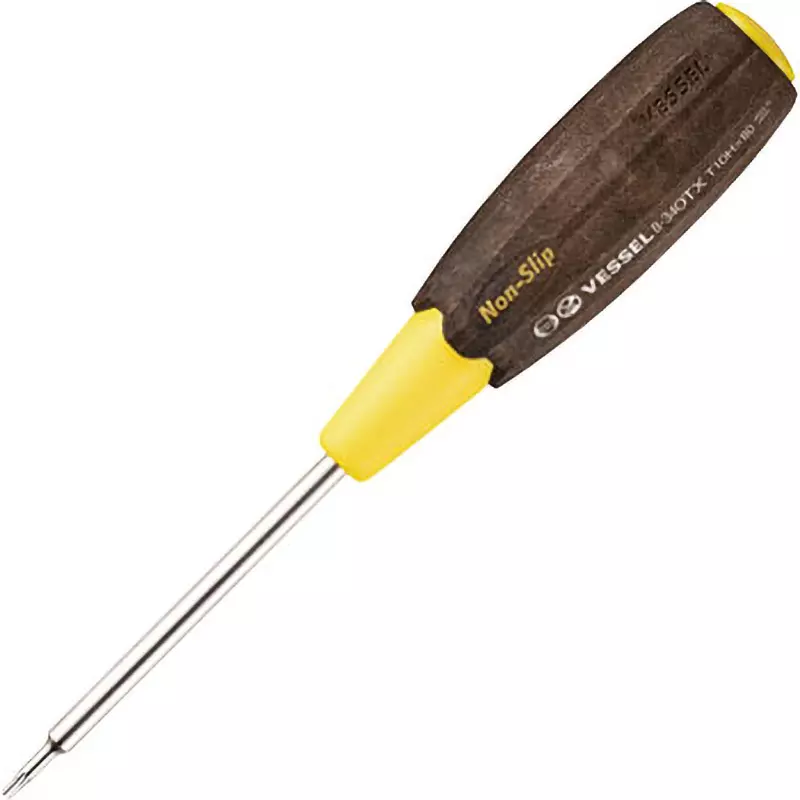Vessel Woody Torx Screwdriver 188 mm Overall Length Tamper-proof Torx Tip, B-340TX T10H-80