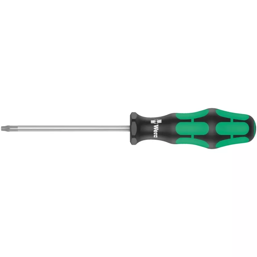 Wera 367 TX HF Screwdriver with TX 10 Tip Size and 80 mm Blade Length for Torx Screws, 5028050001