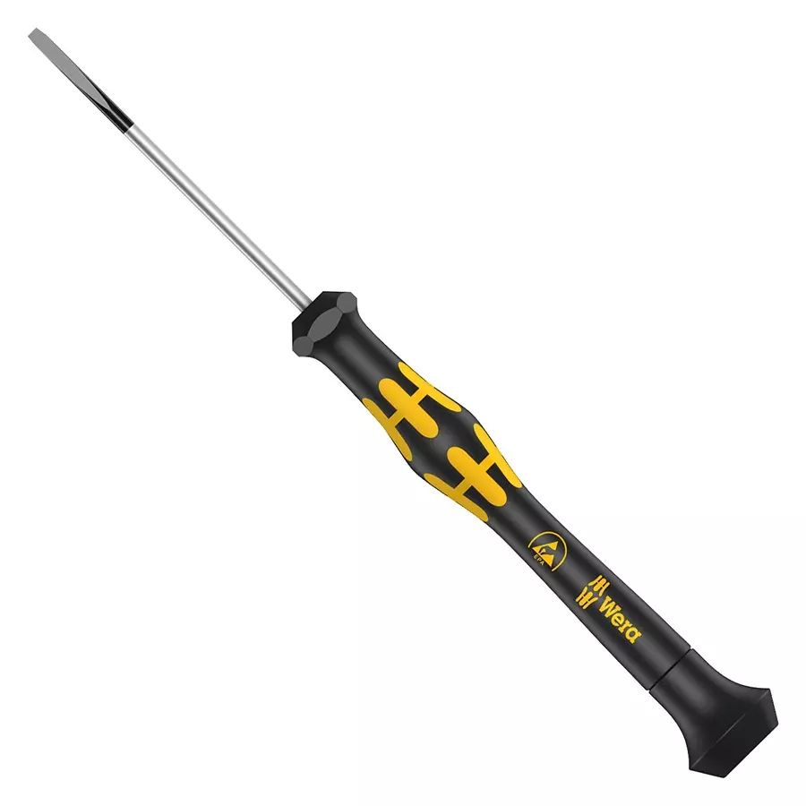 WERA SCREWDRIVER, PRECISION, SLOT, 4.0X80MM, 030107