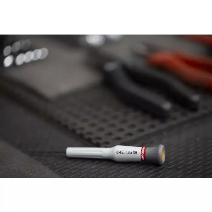 Facom Hexagon Precision Screwdriver, 1,3 mm Tip, 35 mm Blade, 117 mm Overall, 84E.1.3X35