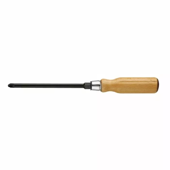 Facom Pozidriv Screwdriver, PZ2 Tip, 125 mm Blade, 240 mm Overall, ATHH.D2