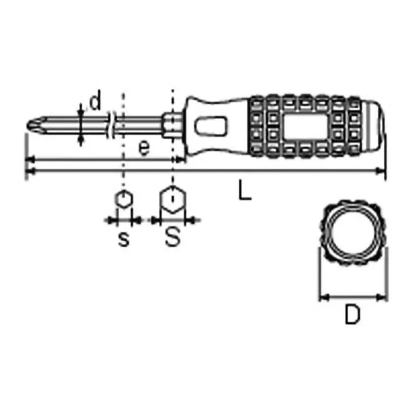 Ktc Plus Handle Driver Grip No.1 300 mm Shaft Length 400 mm Overall Length, D1P2-130