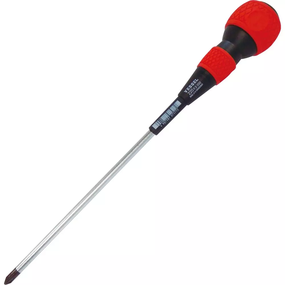 Vessel Ball Grip Screwdriver 300 mm Overall Length, 220 +2X200