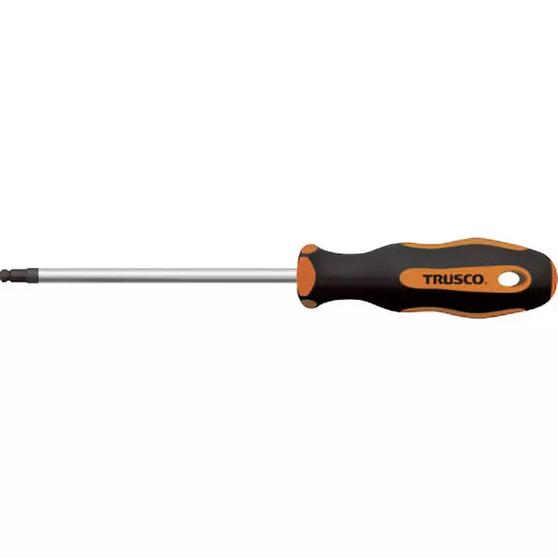 TRUSCO Ball-Point Hex Screwdriver 200 mm Overall Length Hexagon ball point Tip, TGBD-40