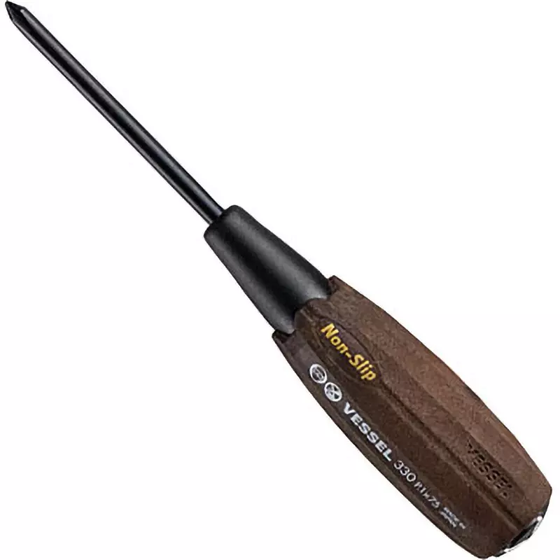 Vessel Woody Thru Screwdriver 183 mm Overall Length Plus Tip, B-330 +1X75
