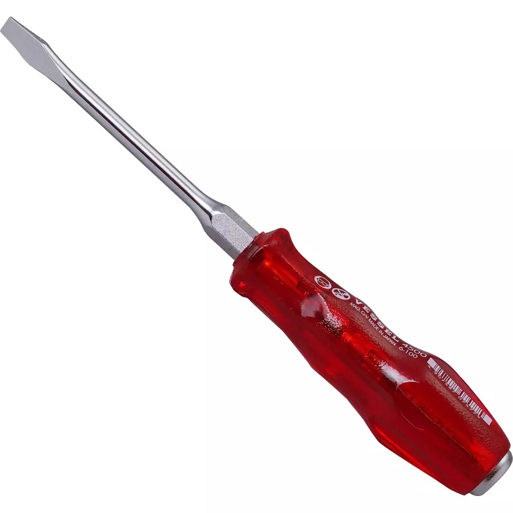 Vessel Power Grip Screwdriver 100 mm Shaft Length, 4500-6-100