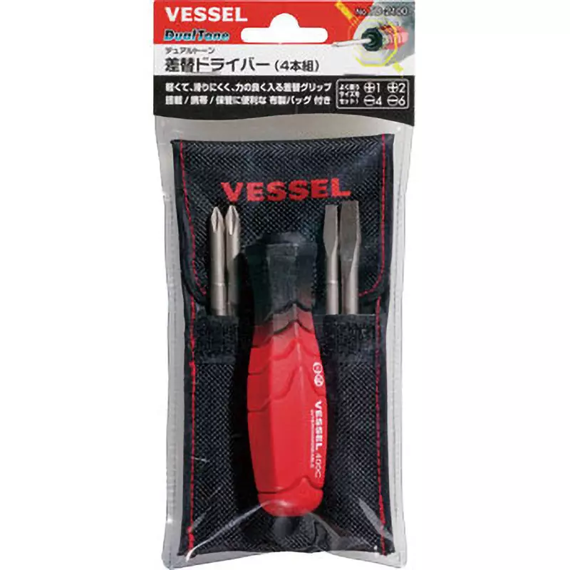 Vessel Dual Tone Screwdriver 91 mm Shaft Length, TD-2100