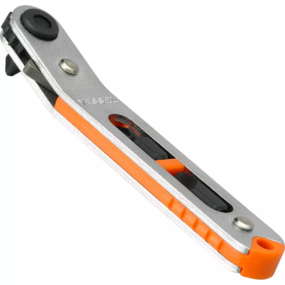 Vessel Flat-Shaped Ratchet Screwdriver Plus Or Minus Tip, TD-77