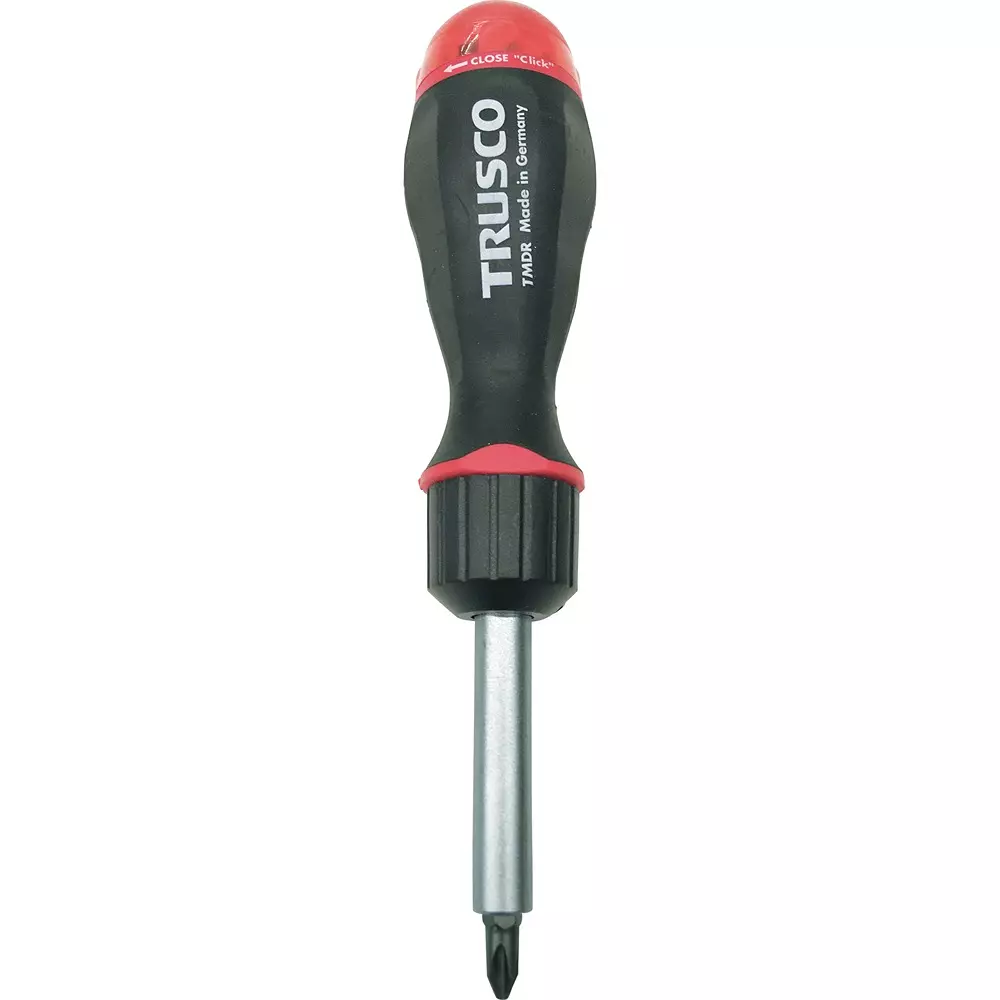 TRUSCO Magazine Ratchet Screwdriver 64 mm Shaft Length, TMDR-A