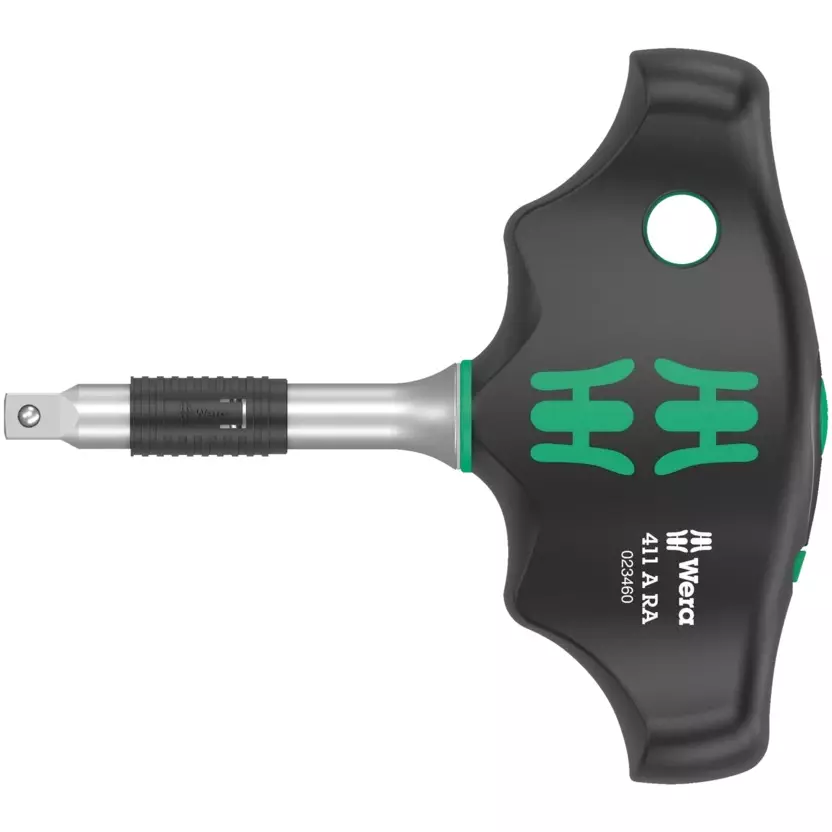 wera-411-ra-t-handle-adapter-screwdriver-with-45-mm-blade-length-and-14-inch-635-mm-square-head-tip-5023460001
