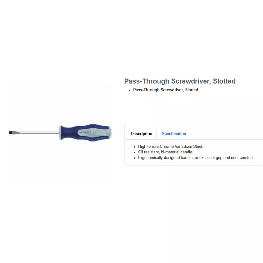 blue-point-pass-through-screwdriver-slotted-type-with-oil-resistant-bi-material-handle-6-mm-tip-size-and-257-mm-overall-length-bsgdpt150f6