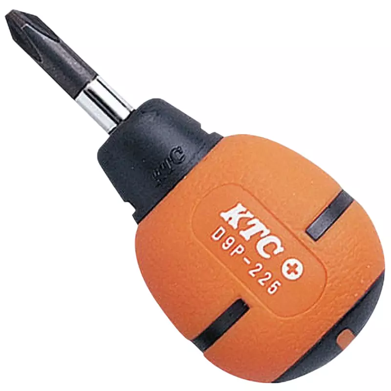 Ktc Stubby Soft Round Driver Cross 6 mm Tip 25 mm Shaft, D9P-225