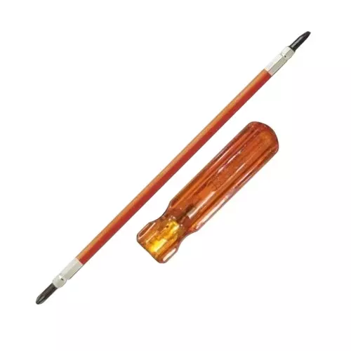 Ego 2 In 1 Reversible Screw Driver Minus & Phillip Head 6 mm Blade Dia. 250 mm Length Orange, HEXAGON ROD (Pack of 10)