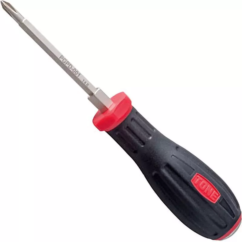 TONE Power Grip Screwdriver Plus Tip Type No.1 Size, PGPD-001