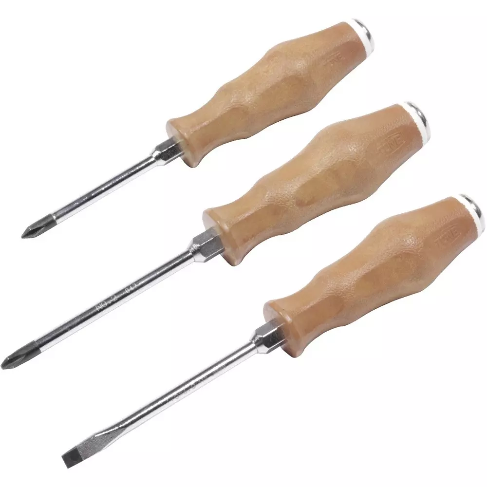 TONE Suberan Screwdriver Set No.1 - No.2 - -1.0x6 Rasin Grip, PWD3 (Set of 3 Pcs)-picture-14