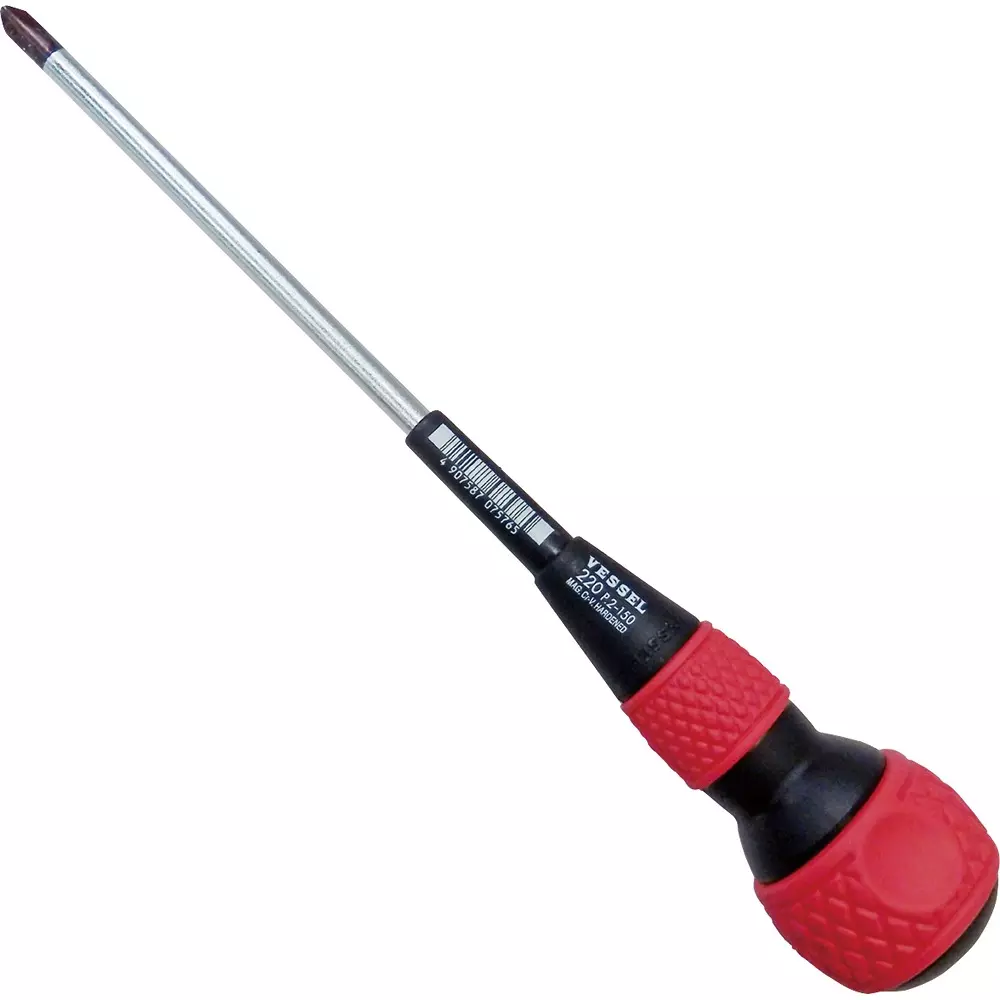 Vessel Ball Grip Screwdriver 250 mm Overall Length, 220 +2X150