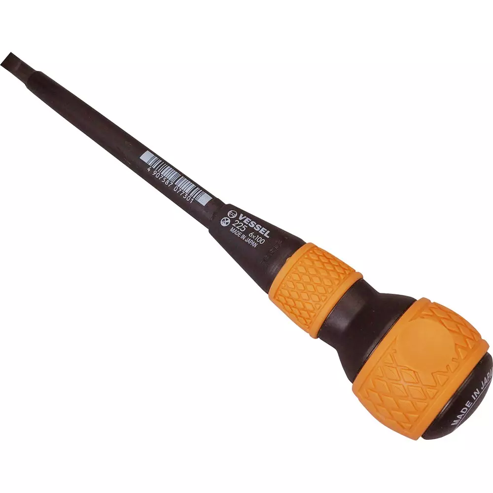Vessel Ball Grip Screwdriver 200 mm Overall Length, 225 -6X100