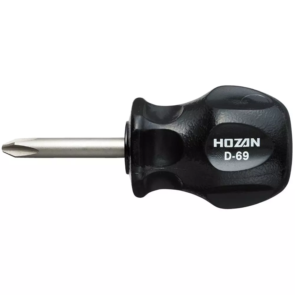 HOZAN Stubby Screwdriver 6 mm Tip Width, D-69