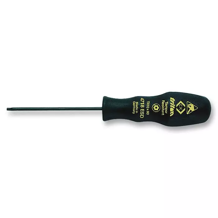 CK TOOLS Screwdriver, Triton, Esd, Tamp Tx20, T4718ESD 20