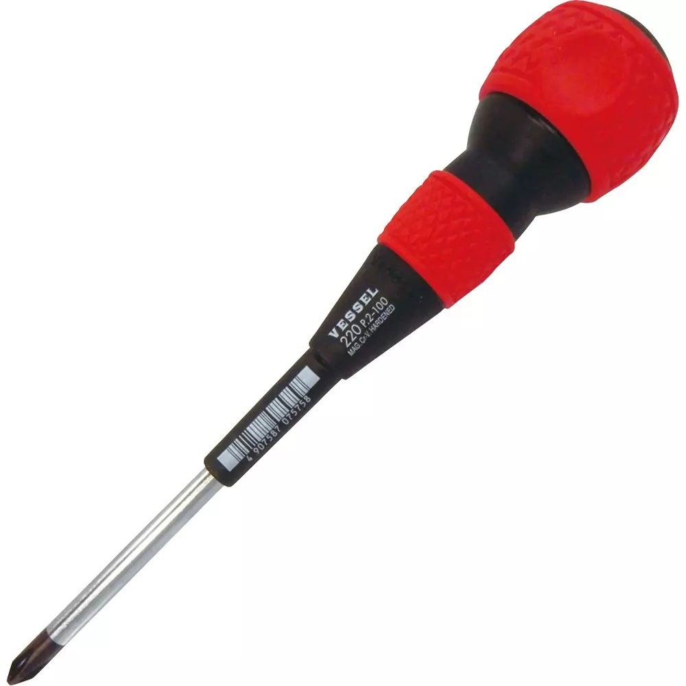 Vessel Ball Grip Screwdriver 200 mm Overall Length, 220 +2X100