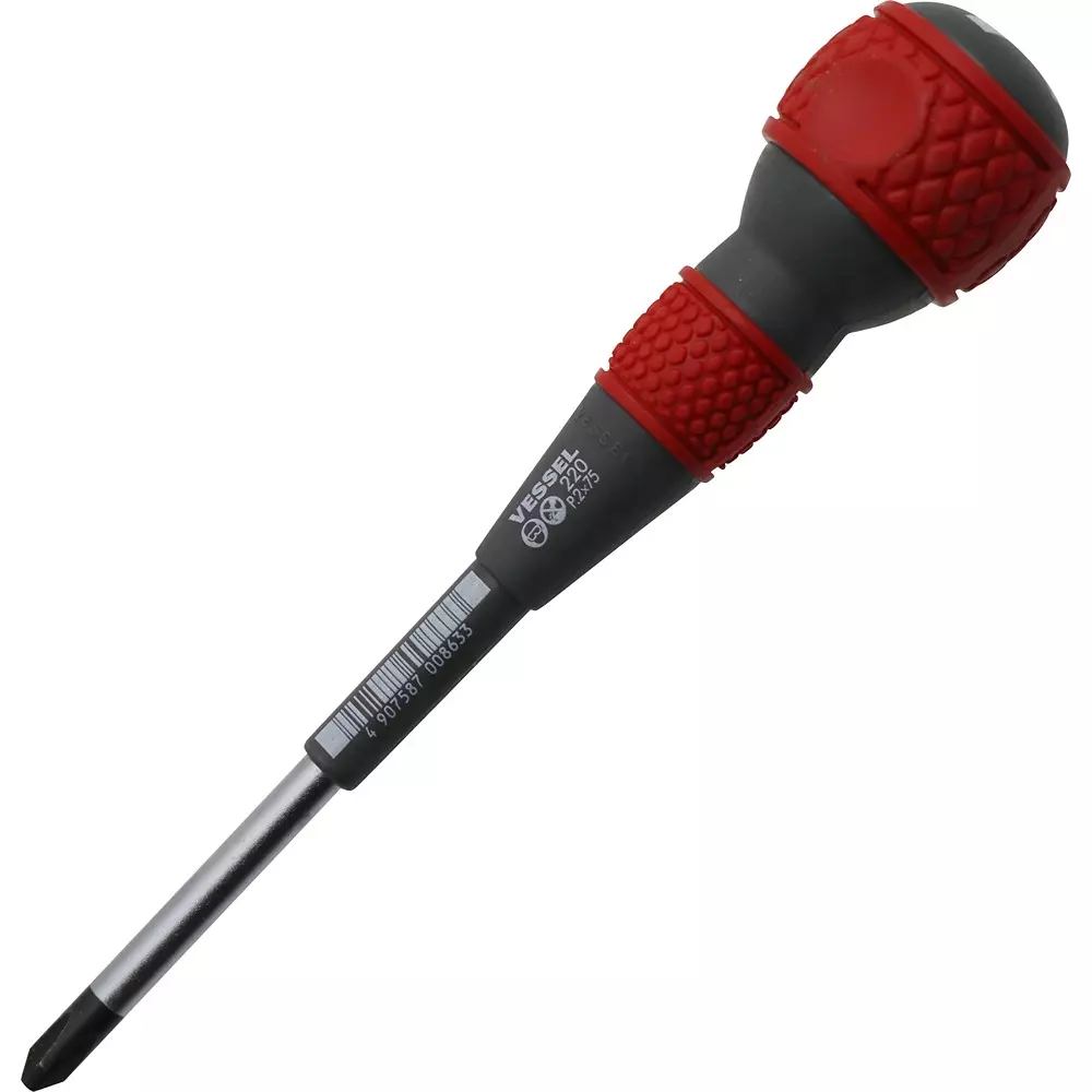 Vessel Ball Grip Screwdriver 156 mm Overall Length, 220 +2X75
