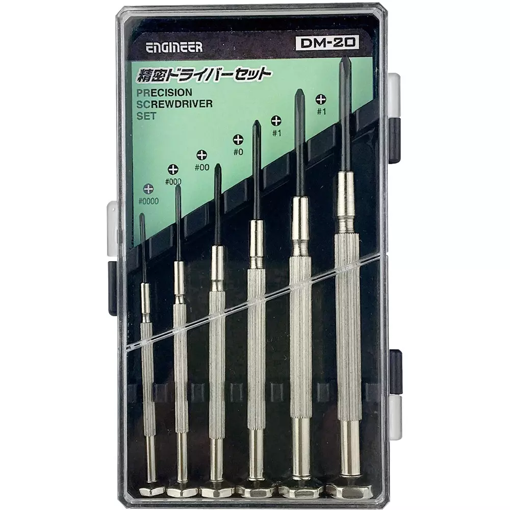 Engineer Phillips Precision Screwdriver Set, DM-20 (Pack of 6 Pcs)