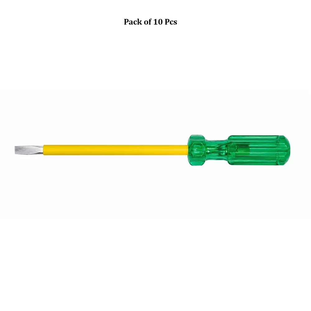 taparia-insulated-screw-drivers-250-mm-length-8x12-mm-tip-dimension-green-stainless-steel-for-home-professional-pack-of-10-pcs