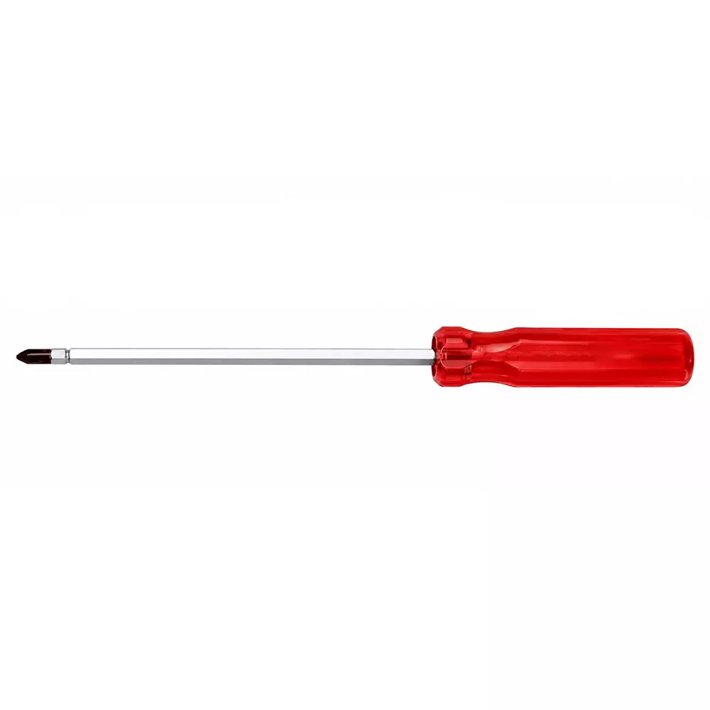 Multitec 2 in 1 Reversible Screw Driver with Hexagon Rod & Tip Alloy Steel Red 100 mm Projected Length for Industrial Use, R 5100