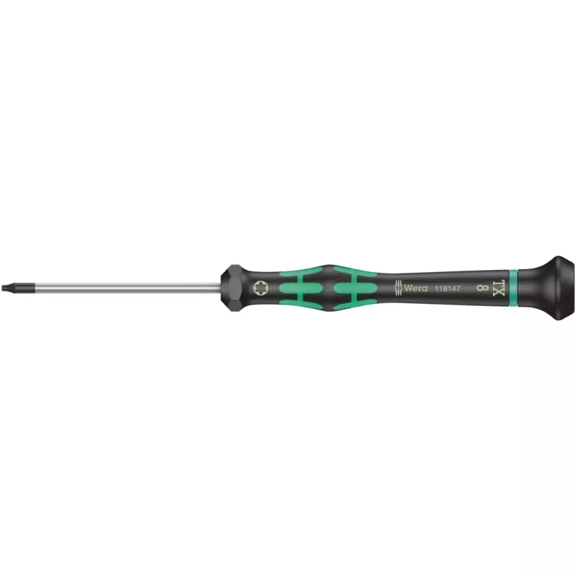 Wera 2067 TX Screwdriver with TX 6 Tip Size and 40 mm Blade Length for Torx Screws, 5118042001