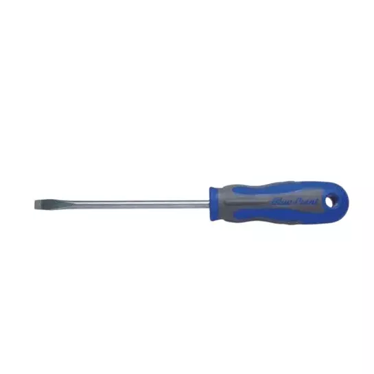 Blue-Point P Series Flat Slotted Screwdriver with 2 Component Handle and 5.5 mm Tip Size x 125 mm Blade Length, BSGD125F6B