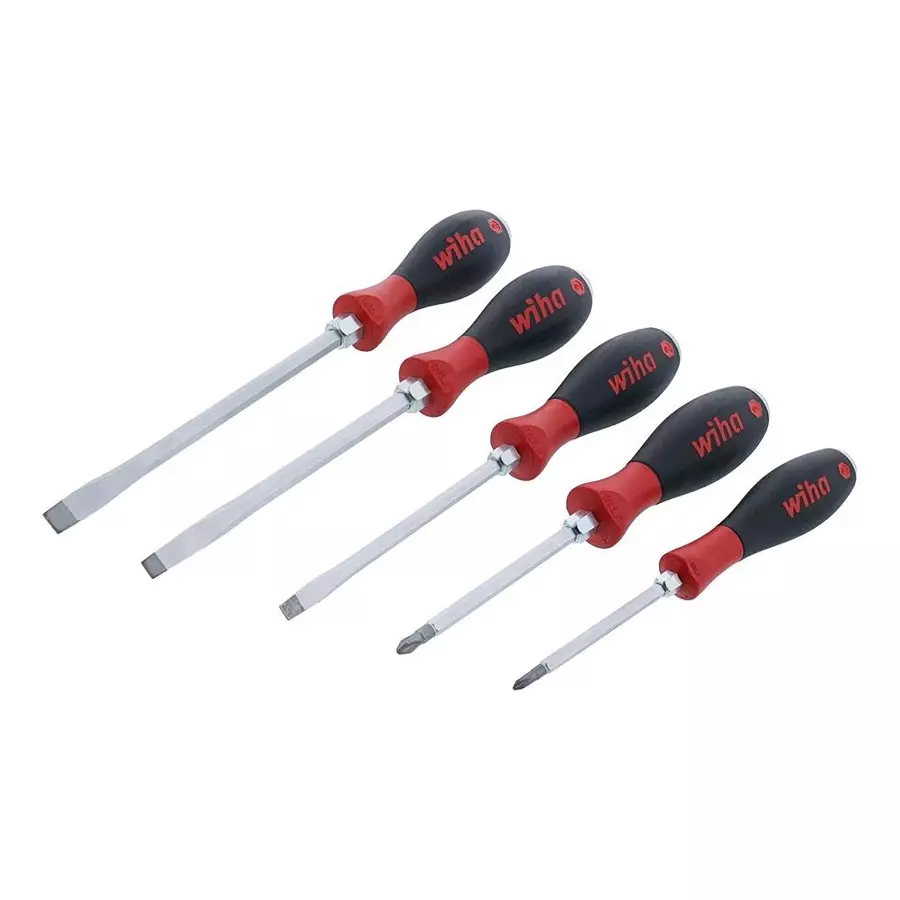 WIHA SCREWDRIVER SET, HD SLOTTED/PHILIPS, 5PC, 53095
