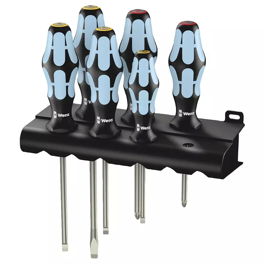 WERA SCREWDRIVER SET, STAINLESS STEEL, SL/PH, 3334/6