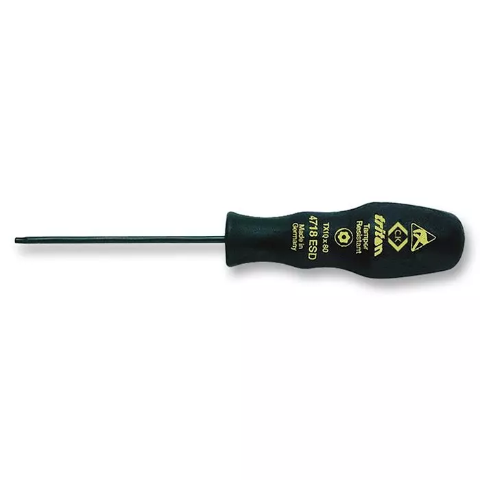 CK TOOLS SCREWDRIVER, TRITON, ESD, TAMP TX09, T4718ESD 09