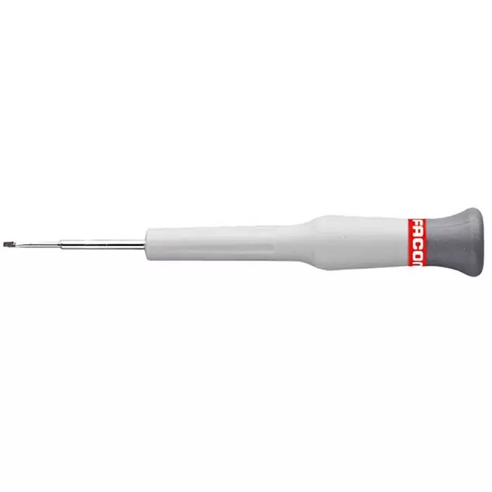 Facom Slotted Precision Screwdriver, 1 mm Tip, 35 mm Blade, 117 mm Overall, AEF.1X35