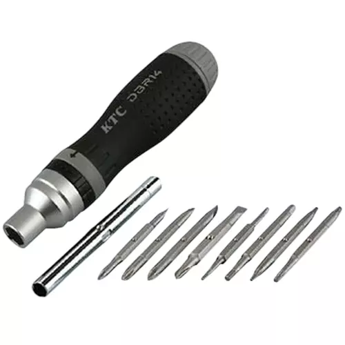 Ktc Double-Headed Bit Ratchet Driver Set Tamper-Proof Torx/Hex, DBR16 (Pack of 8 Pcs )