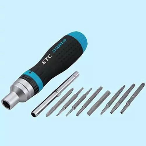 Ktc Double-Headed Bit Ratchet Driver Set Tamper-Proof Torx/Hex, DBR16 (Pack of 8 Pcs )