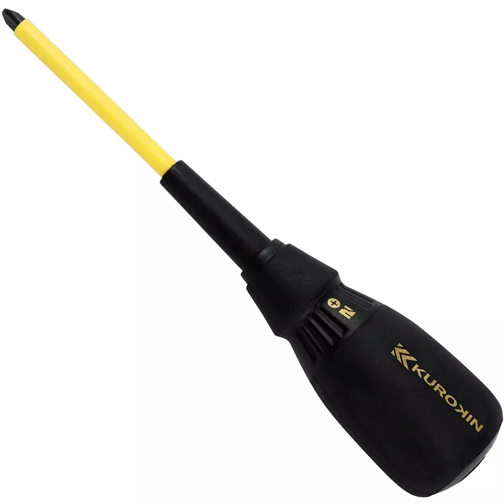 FUJIYA Electrician Screwdriver 100 mm Shaft Length, 524D-BG