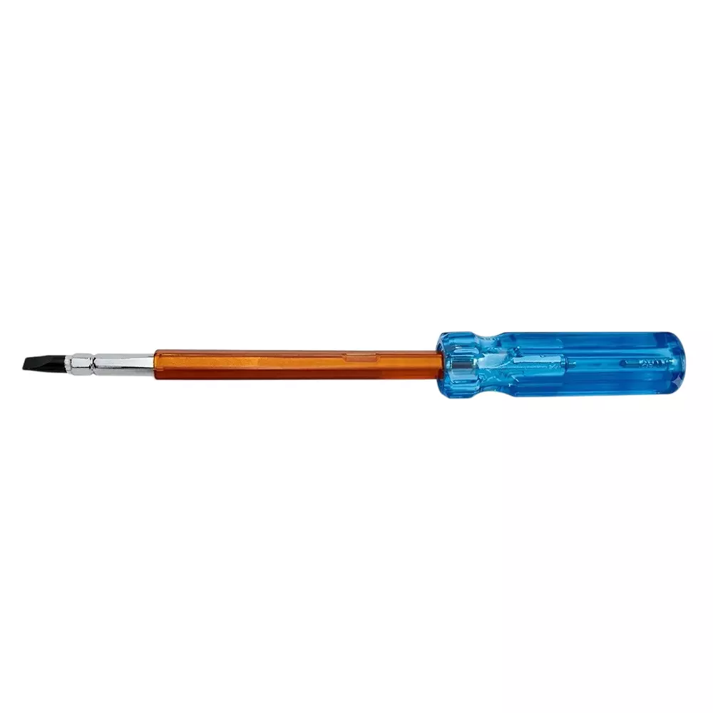 Multitec 2 in 1 Reversible Screw Driver with Neon Bulb Tester Steel Angel Blue 150 mm Projected Length for Industrial Use, TST-6150(i)