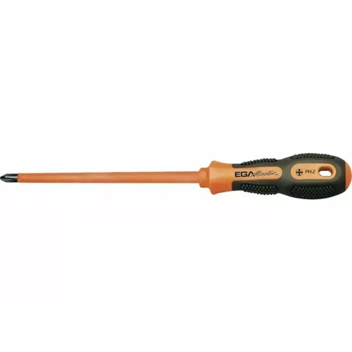 Ega-Master PhillipsScrewdriver PH3 Tip 150 mm Blade VDE/1000V 280 mm Overall, 76631