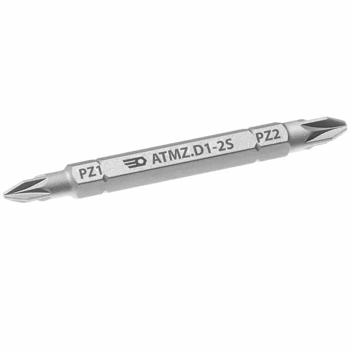 Facom Pozidriv Reversible Screwdriver Blade, PZ1, PZ2 Tip, ATMZ.D1-2S