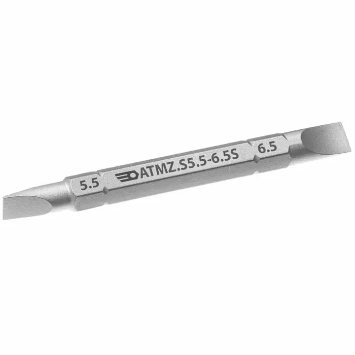 Facom Slotted Reversible Screwdriver Blade, Slotted 5.5 - 6.5 Tip, ATMZ.S5.5-6.5S