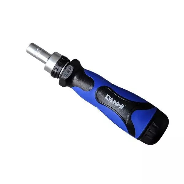 DANMI Ratchet Screwdriver Set Blue & Silver Steel, 160169 (Pack of 69 Pcs)