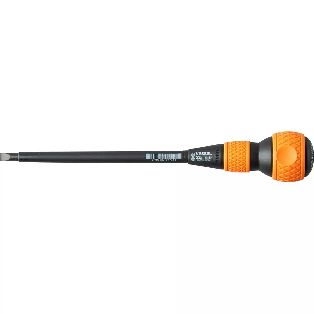 Vessel Ball Grip Screwdriver 250 mm Overall Length, 225 -6X150