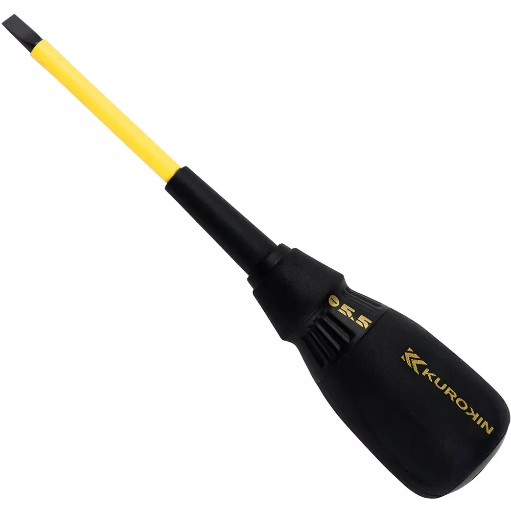 FUJIYA Electrician Screwdriver 100 mm Shaft Length, 554D-BG