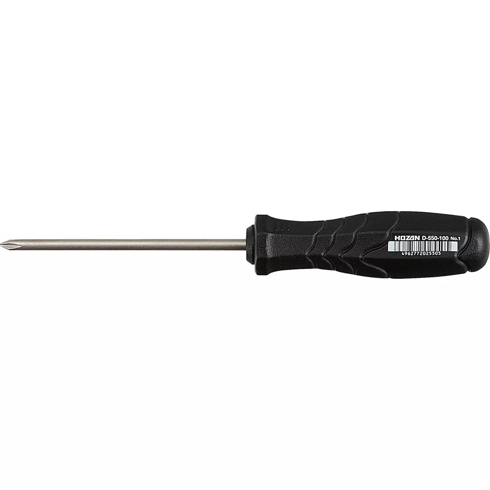 HOZAN Phillips Driver Φ mm Shank Dia No.1 Tip Size, D-550-100